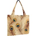 Vintage Peacock Feather Peacock Feather Pattern Background Nature Bird Nature Mini Tote Bag View2