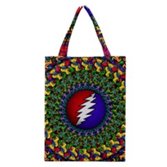 Grateful Dead Bear Pattern Classic Tote Bag