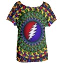 Grateful Dead Bear Pattern Women s Oversized T-Shirt View1