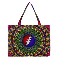 Grateful Dead Bear Pattern Medium Tote Bag by Maspions