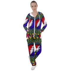 Grateful Dead Bear Pattern Women s Tracksuit by Maspions