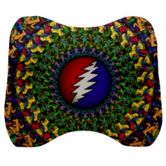 Grateful Dead Bear Pattern Velour Head Support Cushion