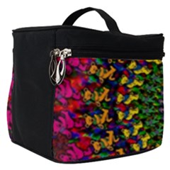 Grateful Dead Bear Pattern Make Up Travel Bag (small) by Maspions