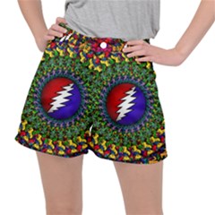 Grateful Dead Bear Pattern Women s Ripstop Shorts