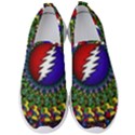 Grateful Dead Bear Pattern Men s Slip On Sneakers View1