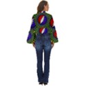 Grateful Dead Bear Pattern Boho Long Bell Sleeve Top View4