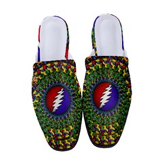 Grateful Dead Bear Pattern Women s Classic Backless Heels by Maspions