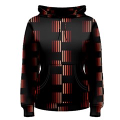 Geometric Pulse Print Design Women s Pullover Hoodie