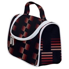 Geometric Pulse Print Design Satchel Handbag by dflcprintsclothing