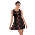 Geometric Pulse Print Design Cotton Racerback Dress View1