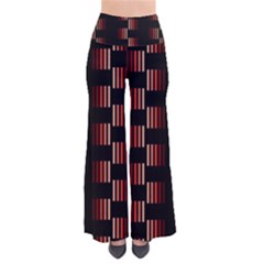 Geometric Pulse Print Design So Vintage Palazzo Pants by dflcprintsclothing