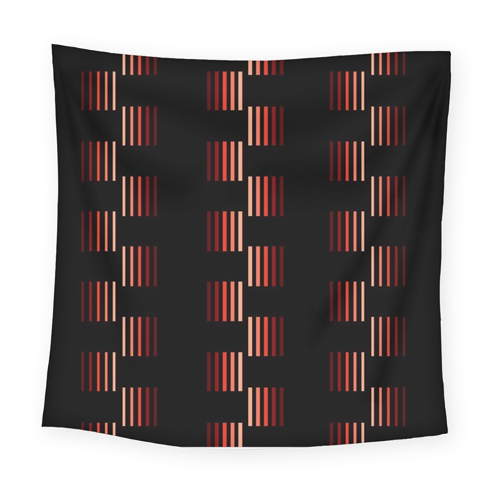 Geometric Pulse Print Design Square Tapestry (Large)