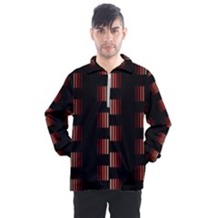 Geometric Pulse Print Design Men s Half Zip Pullover