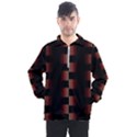 Geometric Pulse Print Design Men s Half Zip Pullover View1