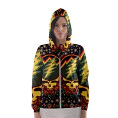 Grateful Dead Steal Your Face Deadhead Hippie Logo Music Women s Hooded Windbreaker by Perong