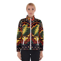 Grateful Dead Steal Your Face Deadhead Hippie Logo Music Women s Bomber Jacket by Perong