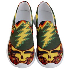 Grateful Dead Steal Your Face Deadhead Hippie Logo Music Men s Lightweight Slip Ons by Perong