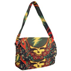 Grateful Dead Steal Your Face Deadhead Hippie Logo Music Courier Bag by Perong