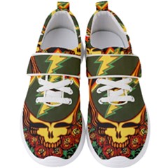 Grateful Dead Steal Your Face Deadhead Hippie Logo Music Men s Velcro Strap Shoes by Perong