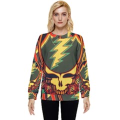 Grateful Dead Steal Your Face Deadhead Hippie Logo Music Hidden Pocket Sweatshirt by Perong