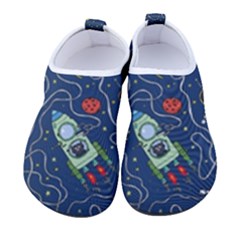 Cat Space Astronaut Rocket Maze Men s Sock-style Water Shoes