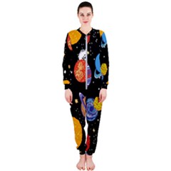 Space Galaxy Art Cute Art Onepiece Jumpsuit (ladies)