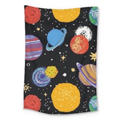 Space Galaxy Art Cute Art Large Tapestry