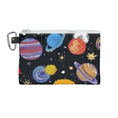 Space Galaxy Art Cute Art Canvas Cosmetic Bag (medium) by Perong