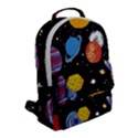 Space Galaxy Art Cute Art Flap Pocket Backpack (Small) View2