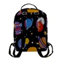 Space Galaxy Art Cute Art Flap Pocket Backpack (Small) View3