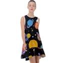 Space Galaxy Art Cute Art Frill Swing Dress View1