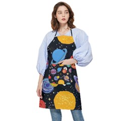 Space Galaxy Art Cute Art Pocket Apron by Perong