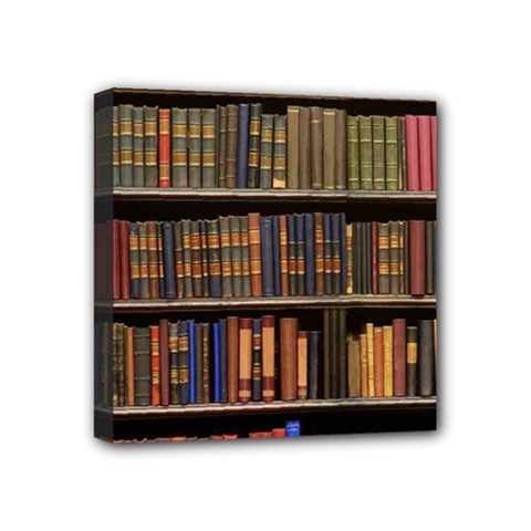 Library Book Mini Canvas 4  X 4  (stretched) by Perong