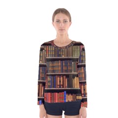 Library Book Women s Long Sleeve T-shirt