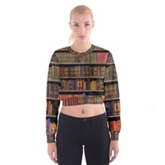 Library Book Cropped Sweatshirt