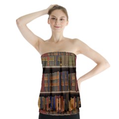 Library Book Strapless Top