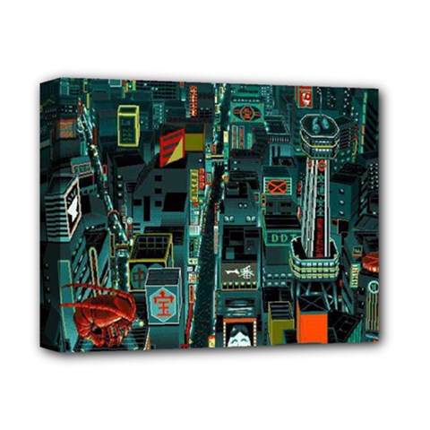 Art Cityscape Japanese Deluxe Canvas 14  X 11  (stretched) by Perong