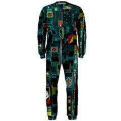 Art Cityscape Japanese Onepiece Jumpsuit (men)