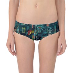 Art Cityscape Japanese Classic Bikini Bottoms by Perong