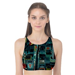 Art Cityscape Japanese Tank Bikini Top by Perong