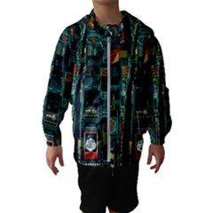 Art Cityscape Japanese Kids  Hooded Windbreaker