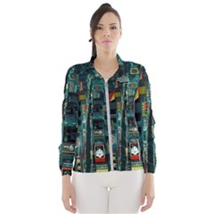 Art Cityscape Japanese Women s Windbreaker