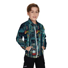 Art Cityscape Japanese Kids  Windbreaker