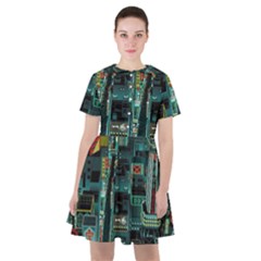 Art Cityscape Japanese Sailor Dress by Perong