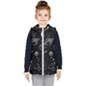 Black Space Drawing Art Planet Drawing Stars Black Space Galaxy Outer Space Kids  Hooded Puffer Vest View1