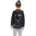 Black Space Drawing Art Planet Drawing Stars Black Space Galaxy Outer Space Kids  Hooded Puffer Vest View2