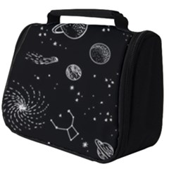 Black Space Drawing Art Planet Drawing Stars Black Space Galaxy Outer Space Full Print Travel Pouch (big) by Perong