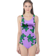 Grateful Dead Bears  Pattern One Piece Swimsuit by Perong