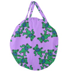 Grateful Dead Bears  Pattern Giant Round Zipper Tote by Perong