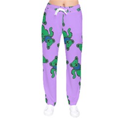 Grateful Dead Bears  Pattern Women Velvet Drawstring Pants by Perong